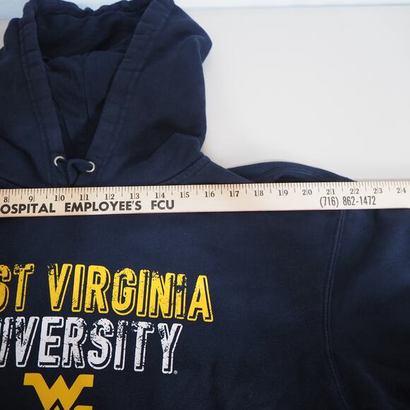 West‎ Virginia University Mountaineers Men's Size Large Hoodie NCAA Big 12 - Picture 5 of 10